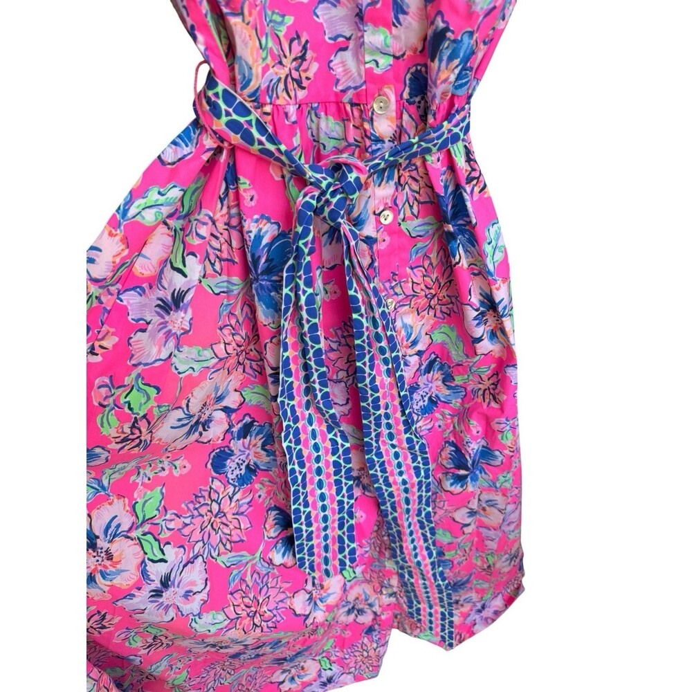 Lilly Pulitzer Marilisa Stretch Midi Dress Size 10 Last Bud Not Least #009730 - Picture 4 of 10